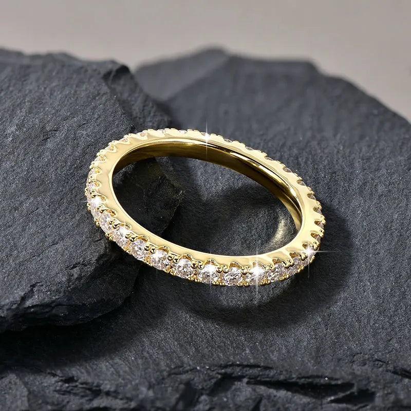 Złota Obrączka Wieczności pozłacana 14-karatowym złotem nr.G07